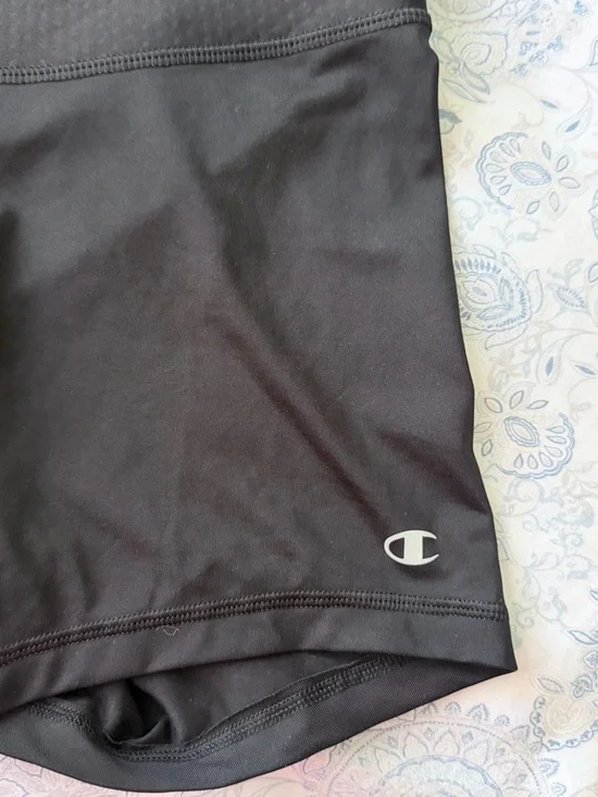 Champion Black High-Waist Athletic Bike Shorts - Picture 2 of 3